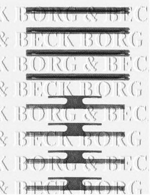 BORG & BECK bbk1118 -  Комплектующие, колодки дискового тормоза